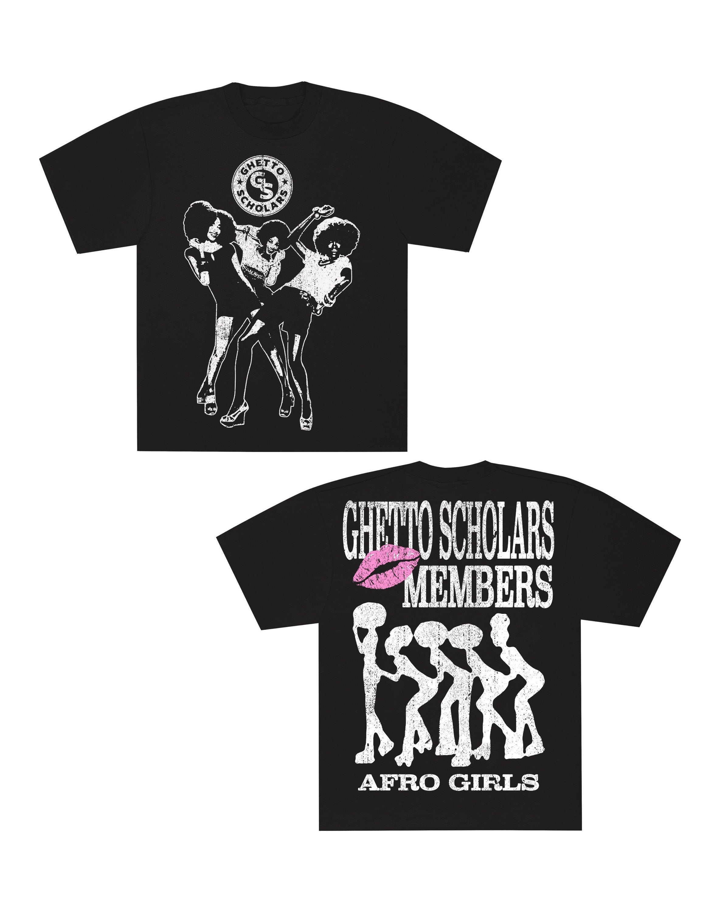 GS Afro Girls T-shirts – Ghetto Scholars